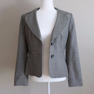 Ann Taylor Black and White Pattern Blazer